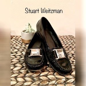 🥿 Stuart Weitzman - Patent Leather Black Loafers